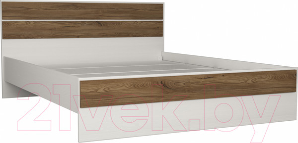 Изображение товара Двуспальная кровать Евва Венеция ВН-1600мп (бодега белый/ясень орландо)