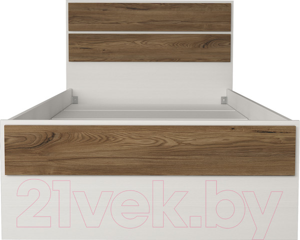 Изображение товара Односпальная кровать Евва Венеция ВН-900мп (бодега белый/ясень орландо)