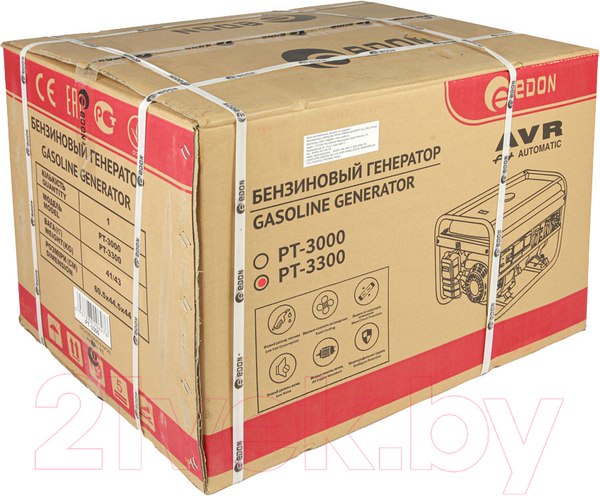 Изображение товара Бензиновый генератор Edon PT-3300