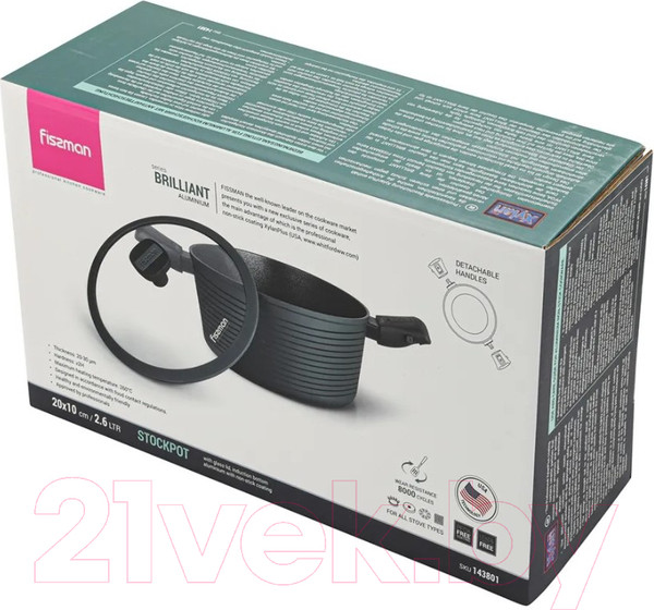 Изображение товара Кастрюля Fissman Brilliant 14381