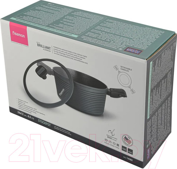 Изображение товара Кастрюля Fissman Brilliant 14382