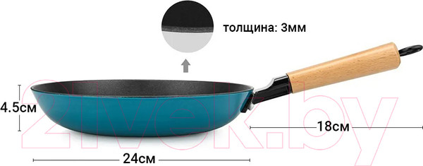 Изображение товара Сковорода Fissman Seagreen 4000