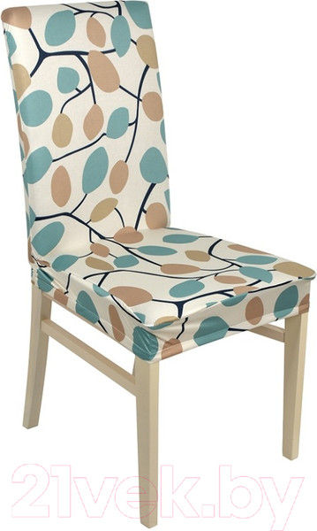 Изображение товара Чехол на стул QWERTY Листья / 65823