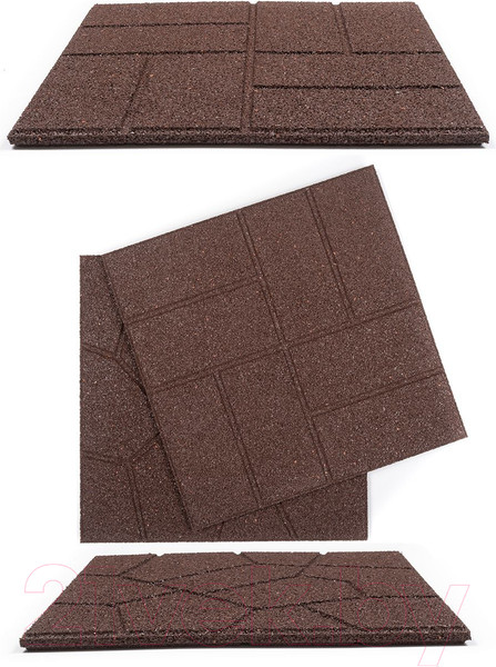 Изображение товара Плитка садовая Multy Home Bella Rocca EU5000141-4 (4шт, коричневый)