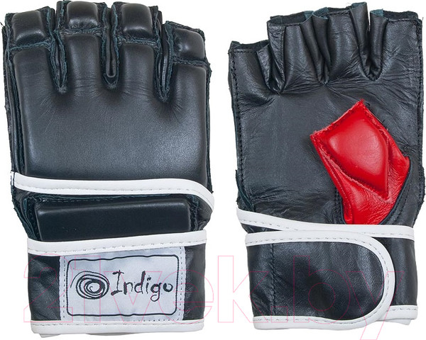 Изображение товара Перчатки для единоборств Indigo Sport PU PS-1183 (S, черный)
