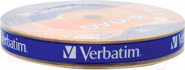 Изображение товара Набор дисков DVD-R Verbatim 4.7Гб / 43729 (10шт)