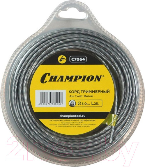 Изображение товара Леска для триммера Champion C7064