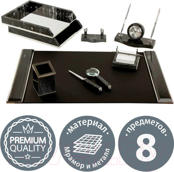 Изображение товара Настольный набор Galant 231192 (черный/серебристый)