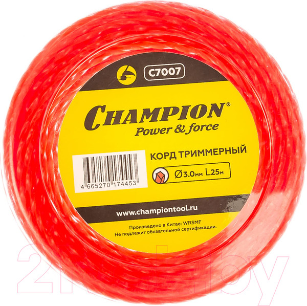 Изображение товара Леска для триммера Champion C7007