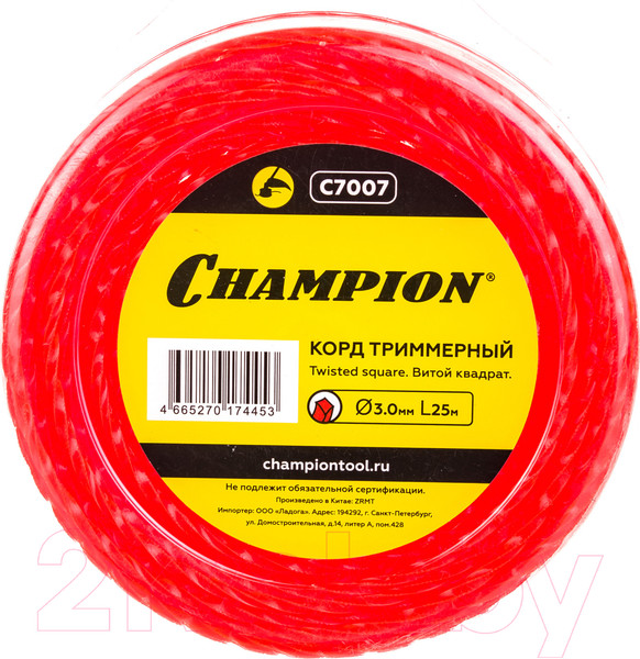 Изображение товара Леска для триммера Champion C7007