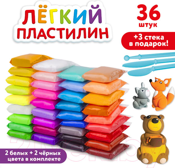 Изображение товара Пластилин Юнландия 105908 (36шт)