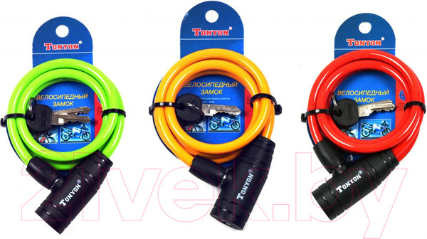 Изображение товара Велозамок Tonyon 8x1000 / 506K-0810C (в ассортименте)