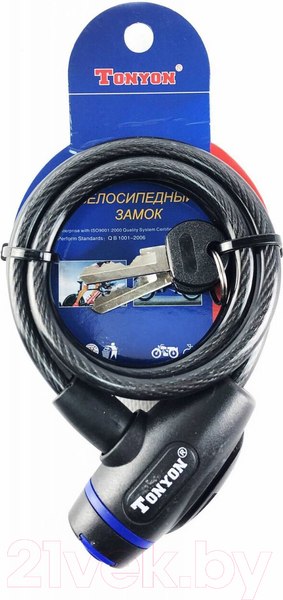 Изображение товара Велозамок Tonyon 8x1000 / 533K-0810 (черный)