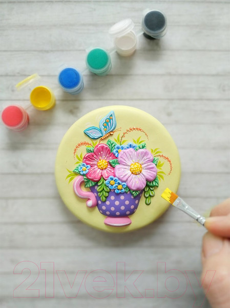 Изображение товара Набор для творчества Раскрась и подари Любимые цветы / IG-1043