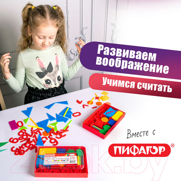 Изображение товара Касса счетных материалов Пифагор 106146 (132эл)