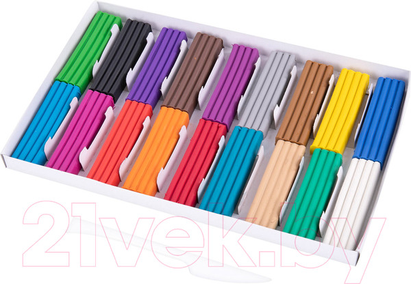 Изображение товара Пластилин Юнландия Веселый шмель / 106432 (18цв)