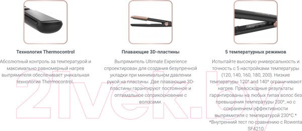 Изображение товара Выпрямитель для волос Rowenta SF8230F0