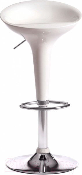 Изображение товара Стул барный Tetchair Nail (металл/пластик, белый/хром)