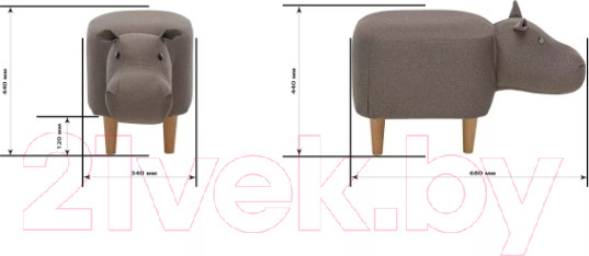 Изображение товара Пуф Импэкс Leset Hippo Combi (V23)