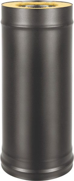 Изображение товара Труба вытяжная Везувий Сэндвич 0.8мм д.120х200 L-1м (черный)