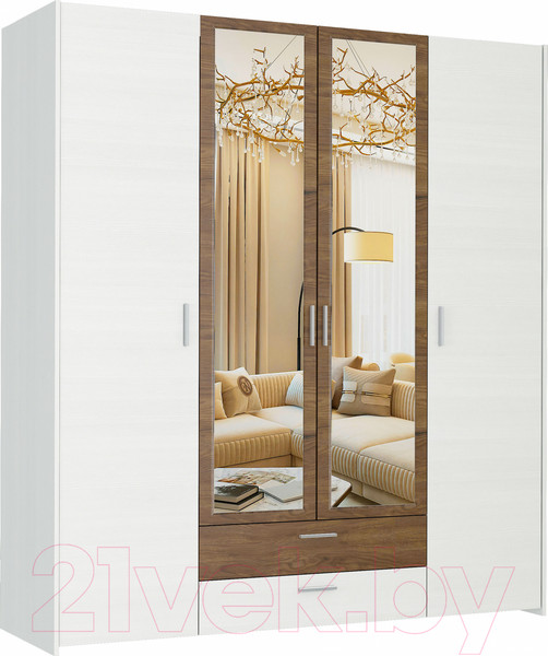 Изображение товара Комплект мебели для спальни Евва Венеция 1 (бодега белый/ясень орландо)