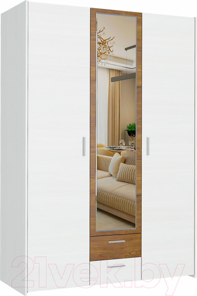 Изображение товара Комплект мебели для спальни Евва Венеция 2 (бодега белый/ясень орландо)