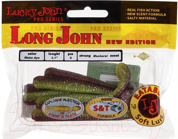 Изображение товара Мягкая приманка Lucky John Pro Series Long John / 140118-T44 (8шт)