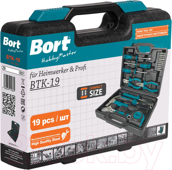 Изображение товара Универсальный набор инструментов Bort BTK-19 (93412864)
