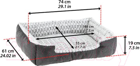 Изображение товара Лежанка для животных Ferplast Sweetie 70 / 81064699