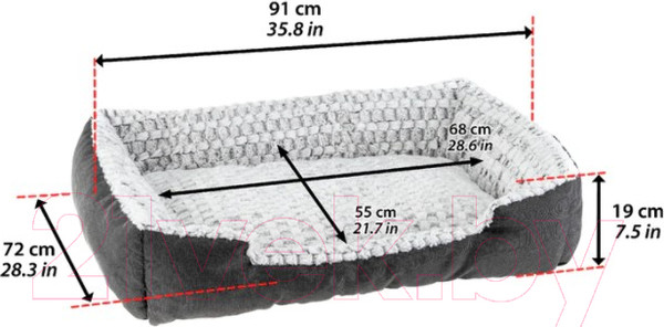 Изображение товара Лежанка для животных Ferplast Sweetie 90 / 81064799