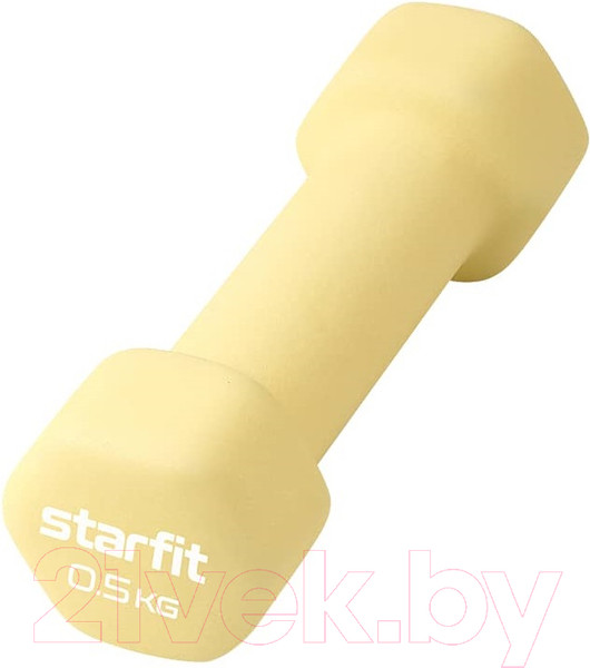 Изображение товара Гантель Starfit DB-201 (0.5кг, желтый пастель)