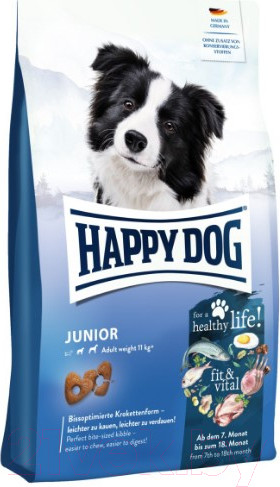 Изображение товара Сухой корм для собак Happy Dog Junior Fit & Vital для щенков c 7 мес. / 60996 (10кг)
