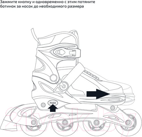 Изображение товара Роликовые коньки Ridex Swipe (р-р 39-42, оранжевый)