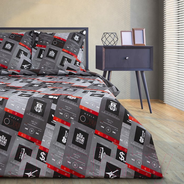 Изображение товара Комплект постельного белья Этель Music 1.5 сп / 7533805