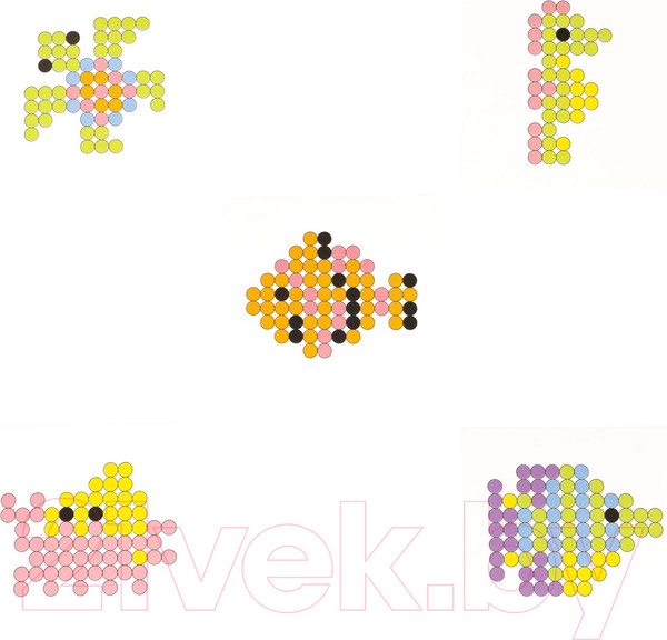 Изображение товара Развивающая игра Bondibon Аквамозаика неоновая. Плавающие животные / ВВ5246