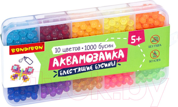 Изображение товара Развивающая игра Bondibon Аквамозаика блестящие бусины / ВВ5248