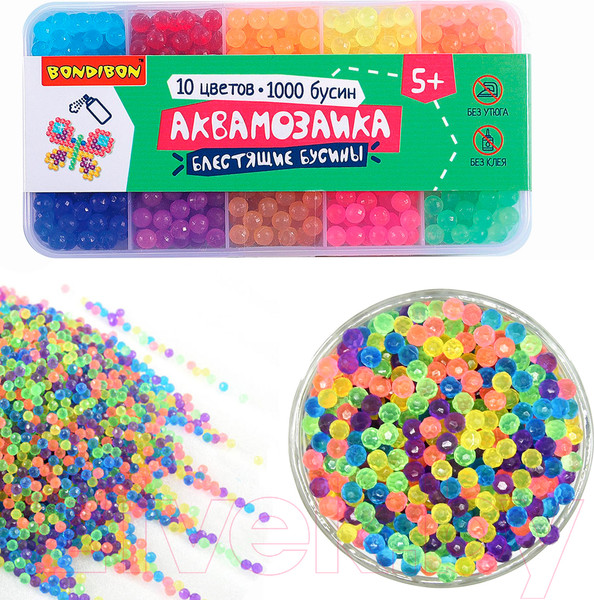 Изображение товара Развивающая игра Bondibon Аквамозаика блестящие бусины / ВВ5248