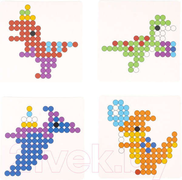 Изображение товара Развивающая игра Bondibon Аквамозаика. Праздничные динозавры / ВВ5250