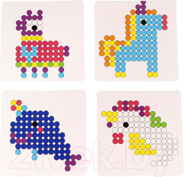 Изображение товара Развивающая игра Bondibon Блестящая аквамозаика Единорог и его друзья / ВВ5252