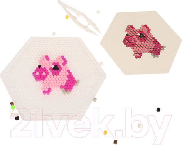 Изображение товара Развивающая игра Bondibon Термомозаика с закрытыми бусинами. Жители фермы / ВВ5331