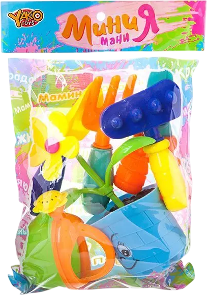 Изображение товара Игровой набор Yako Мини МаниЯ Садовые инструменты с цветком / Н81823