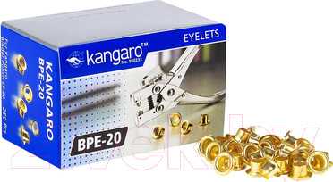 Изображение товара Набор люверсов Kangaro EP-20 / ВРЕ-20 (250шт, золотистый)