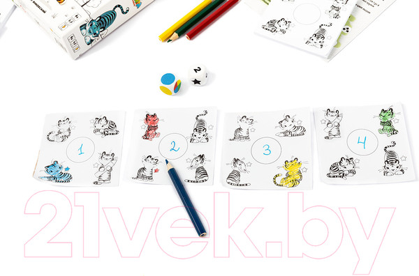 Изображение товара Настольная игра Эврикус Тигрята с карандашами / BG-17043