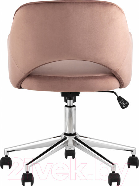 Изображение товара Кресло офисное Stool Group Кларк / CLARKSON Pink CHROME (велюр розовый)