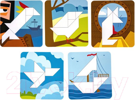 Изображение товара Развивающие карточки Bondibon Мини игры в дорогу. Магнитные головоломки / ВВ5032