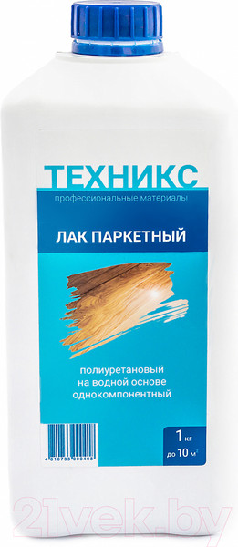 Изображение товара Лак Техникс ВД-УР 202 Для паркета Полиуретановый (1кг, полуматовый)