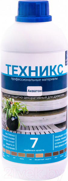 Изображение товара Пропитка для дерева Техникс Акватон (1кг, белый)