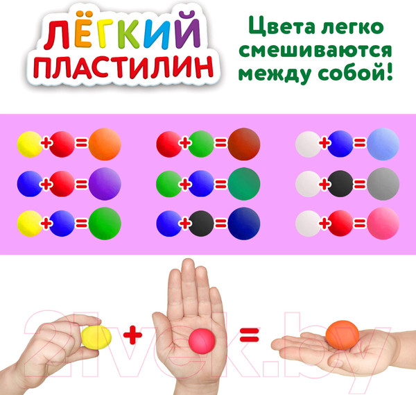 Изображение товара Пластилин легкий Юнландия 105907 (36цв)