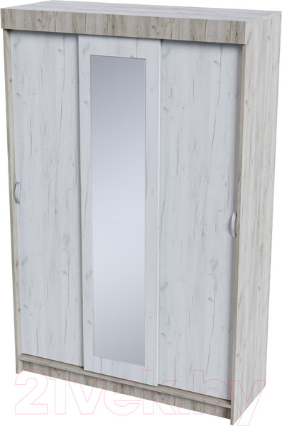 Изображение товара Шкаф-купе Стендмебель Басса ШКК-551 (дуб крафт белый/дуб крафт серый)