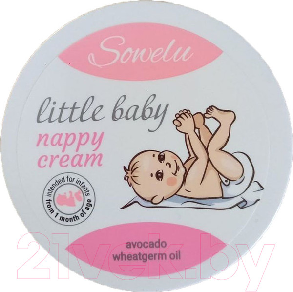 Изображение товара Крем под подгузник Sowelu Little Baby с авокадо и маслом зародышей пшеницы (200мл)